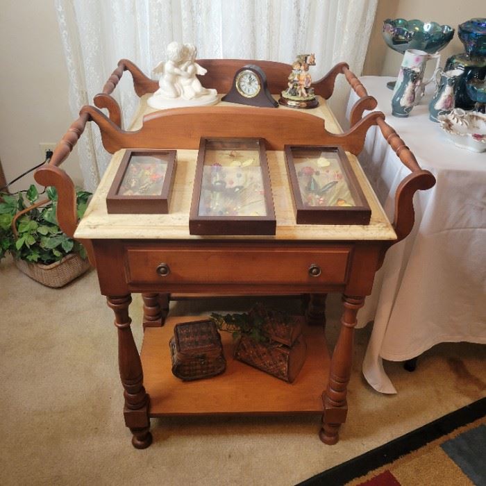 Rare Tell City Chair Company Hard Rock Maple Washstands