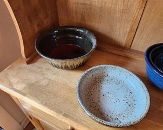 Artisan made pottery bowls