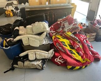 tons of field hockey & ice hockey equipment, literally thousands of dollars worth