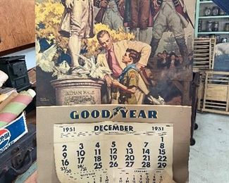 1951 good year tires calendar
