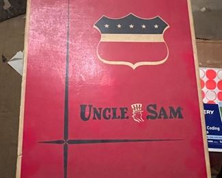 2 rare boxes of original Uncle same denim work shirts, three shirts to a box, minty from the 1940's/50's, impossible find