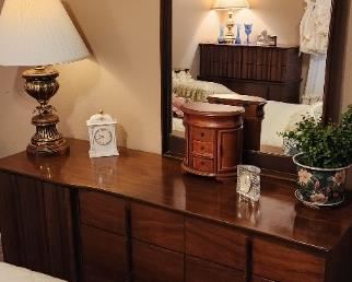 Midcentury modern dresser with mirror