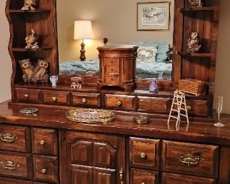Dresser with mirror