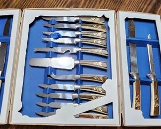 Complete vintage knife set