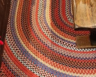 Braided large rug