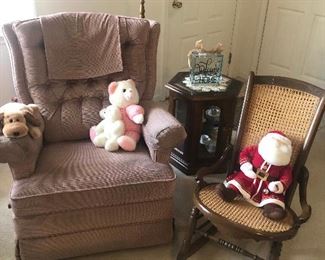 Sewing Rocker, Chair, Floor Lamp