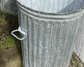 Metal cans for garbage or other