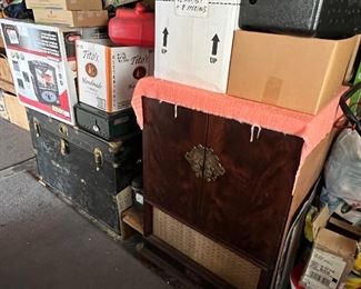 Steamer trunks and other items we have yet to open