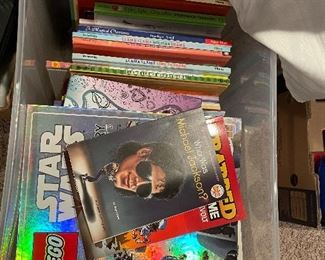 Lots of kids books and games.