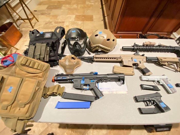 Airsoft, also known as survival games in Japan where it was first popularized, is a team-based shooting game in which participants eliminate opposing players out of play by tagging them with spherical plastic projectiles shot from low-power airguns called airsoft guns