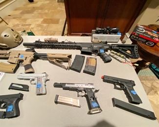 Airsoft, also known as survival games in Japan where it was first popularized, is a team-based shooting game in which participants eliminate opposing players out of play by tagging them with spherical plastic projectiles shot from low-power airguns called airsoft guns