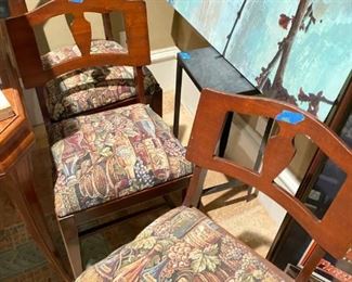Upholstered  chairs set of 4
