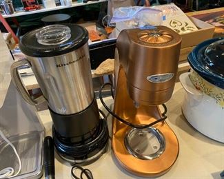 kitchenaid stainless mixer and Jen-air mixer base