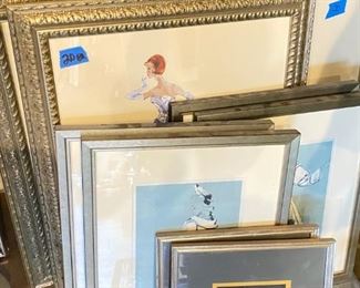 framed Barbie prints, fashion prints