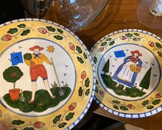 Sudi's Garden collectible plates (two available as shown)