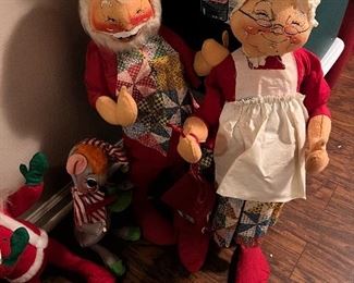 Vintage Annalee Christmas dolls