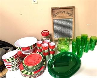 Plastic Glasses and Dishes 
