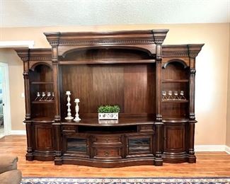 Beautiful Entertainment Center (3 pieces) purchased at Haverty’s 
