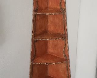 Painted Wedge-Shape Whatnot Shelf from the Estate of Bing Crosby