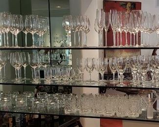 Large Selection of Crystal Bar Glasses