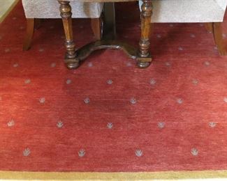 9 x 12 Hand-Knotted Tibetan Wool Rug