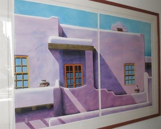"Adobe" Two-Panel Watercolor by Robert Parkison