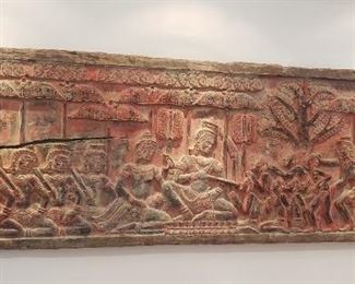 19th. C. Replica of a 14th. C. Bas Relief from Angkor Wat