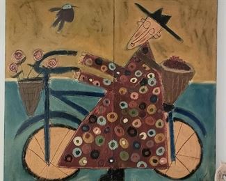 "The Delivery Man" Whimsical Diptych by Tres Taylor