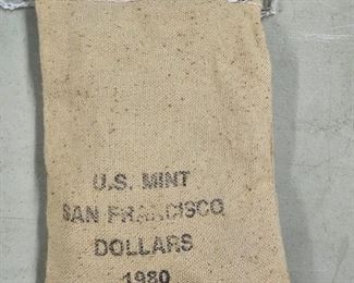 US Mint 1980 Sealed $100 Coin Bag 