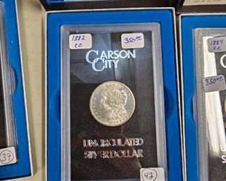 Carson City GSA Morgan Silver Dollars 