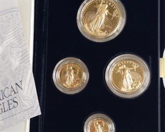 4 Gold Proof Coin Sets w/ COA