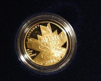 2002 Gold & Silver 2-Coin Proof Set in BOX w/COA