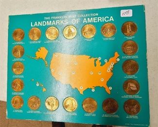 Franklin Mint Landmarks of America Coin Set 