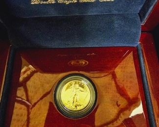 Double Eagle Gold Coin in Box w/ COA 
