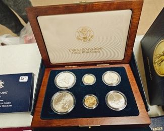 US Civil War Gold & Silver Proof 6-Coin Set in Box w/COA
