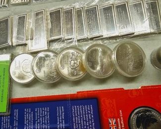 Silver Ingots & Olympic Game 2-Coin Sets 