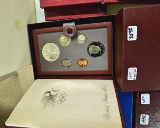 Olympic US Mint 6 Coin Set w/ COA 