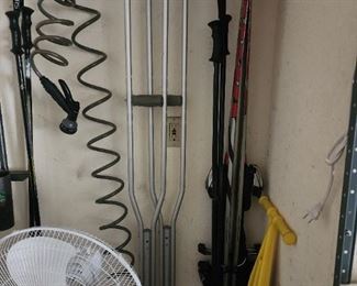 Crutches & Floor Fan 