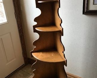 Corner Shelving Unit - Wooden 