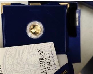 American Eagle 1/10 Oz Gold Proof Coin w/COA