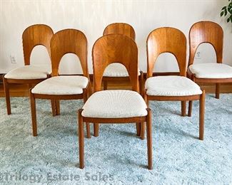 Set of 6 Teak Dining Chairs by Niels Koefoed for Koefoeds Hornslet, 1960s
