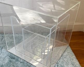 Acrylic Box Sculpture with smaller boxes inside