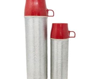 Two Vintage Thermos Pint & Quart Very Good Condition