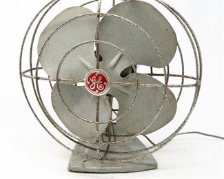 Vintage GE 12" Metal Oscillating Fan 