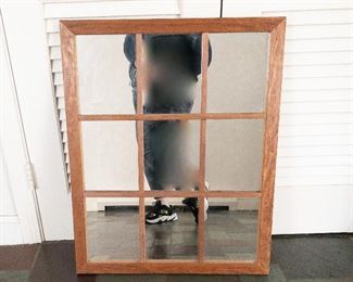 Square Window Pane Mirror
