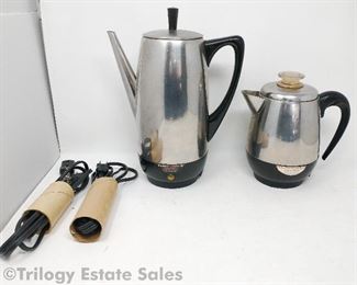 Two Farberware Coffee Percolators
