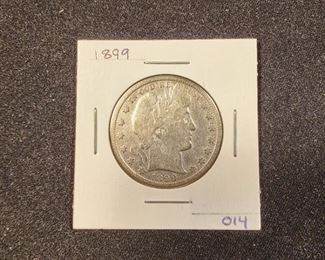 LOT 014 1899 BARBER HALF