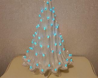 Irredescent Vintage Ceramic Christmas Tree