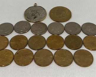 Collection Of Dollar Coins