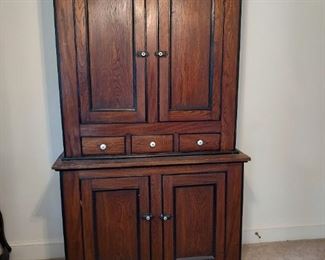 Antique Oak Hutch